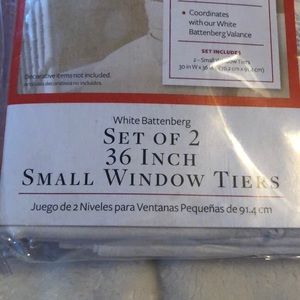 Better Homes And Gardens Accents - Set of two - 36 inch small window tier Better Homes And Gardens Accents - Set of two - 36 inch small window tier